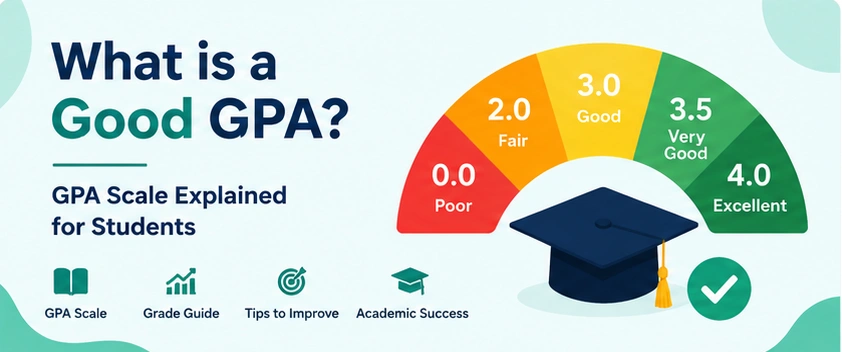 Student checking GPA results online